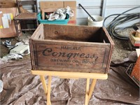 Advertising crate- Congress brewing Co. Syracuse
