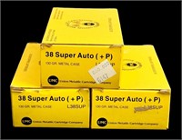 .38 Super Auto (+P) ammunition (3) boxes