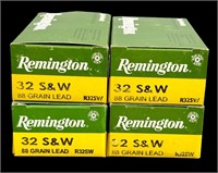 32 S&W ammunition (4) boxes Remington