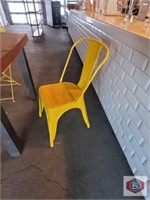 Metal Chairs Yellow 2 ea. one lot one money