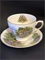 Royal Vale floral country home cup and saucer