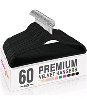 HOUSE DAY Black Velvet Hangers