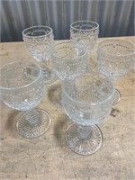 6-Vintage Water Glasses