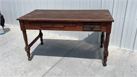 Antique Walnut Table w/ Drawer