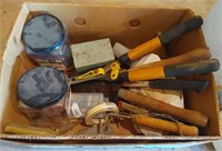 box of tools and hardware