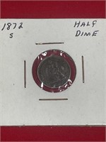1872 S Half Dime