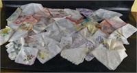 45 Vintage Handkerchiefs