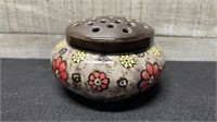 1940's Coronet Czechosloviakia Pottery Flower Frog