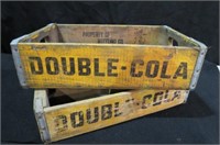 (2X) WOOD DOUBLE - COLA  DRINK CRATES