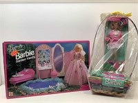 NIB Barbie beautiful princess Garden vanity and