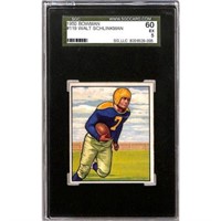 1950 Bowman Football Walt Schlinkman Sgc 5