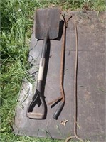 Square Nose Shovel, Grab Tool, Firepit Tool