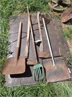 Single Bit Axe, Splitting Maul, Scoop Shovel,