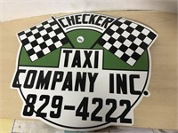 Checker Taxi Decal