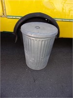 Metal Garbage Can with a Lid