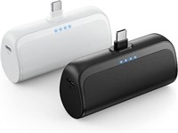 [2 Packs] Small Portable Charger 5200mAh, PD Fast