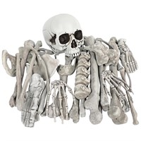 Erweicet Halloween 28 Pieces Plastic Skeleton Bone