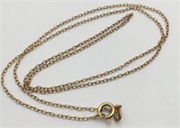 Sterling Silver Italian Gold Tone Necklace