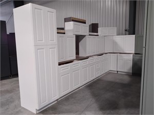 30" Aspen White Kitchen Cabinet Set