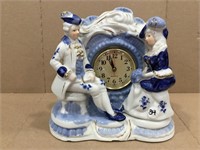 Vintage Porcelain Quartz Table Clock