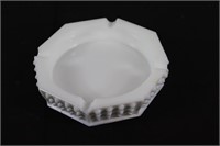 Milk Glass Hobnail Ash Tray