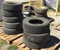 (2) Pallets of Assorted Size Tires
