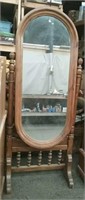 Vintage Freestanding Full Length Mirror, Approx.