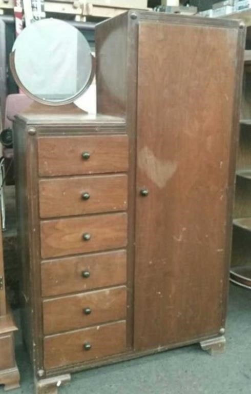 Vintage Cedar Lined Wardrobe, Approx. 38