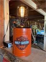 Harley gas can lamp/Edison bulb