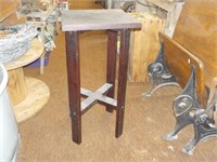 Wooden Side Table 12x12x25"