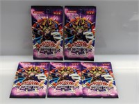 (5) Korean Yugioh Labyrinth Of Nightmare Packs