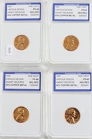4// 1957 IGS PF68 RED LINCOLN CENTS