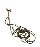 Free-Standing Garden Hose Stand W/Hose