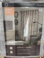2 ALLEN AND ROTH BLACKOUT CURTAIN PANELS