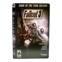 Fallout 3 Playstation Video game cover art tin,