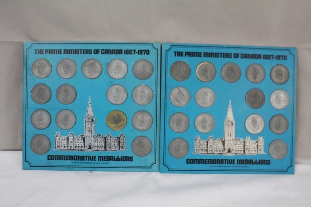 Two Prime Ministers of Canada coin set, 1867 to