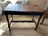 Wood inlay table