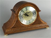 Howard Miller Oak Mantle Clock Battery Operated