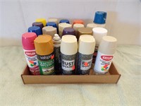 (21) CANS SPRAY PAINT - NEW
