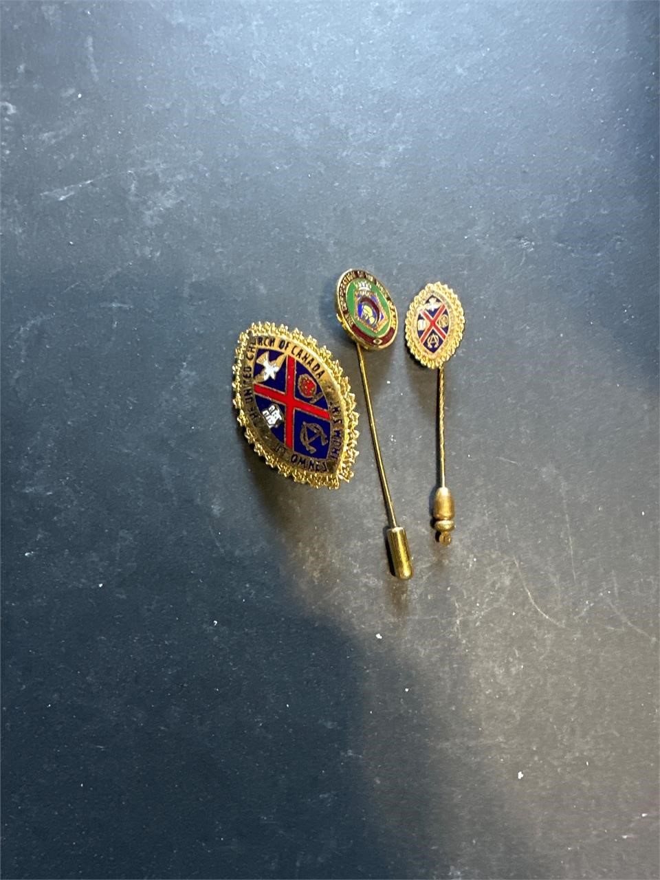 Antique collectable church pins