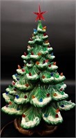 Vintage Atlantic Mold Lighted 20” Christmas Tree