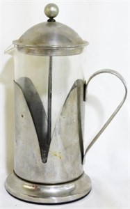 Vev Vigano Glass & Stainless Coffee Press 11"