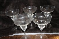 HANDBLOWN TOSCANY MADE IN ROMANIA MARGARITA GLASS