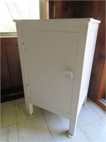 White Overpaint Side Table