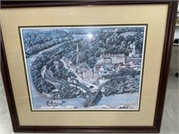 Harper’s Ferry print, signed and numbered,