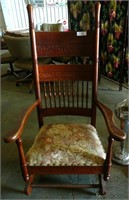 Double Press Back Rocking Chair