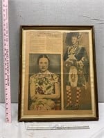 Edward VIII Framed Newspaper Clipping