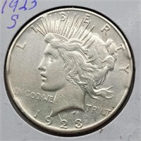 1923 S PEACE SILVER DOLLAR