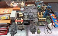 Many Ink Wells and Old Office Collectables
