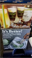 NEW ICE CREAM MAKER & IRISH COFFEE GLASSES IN BOX